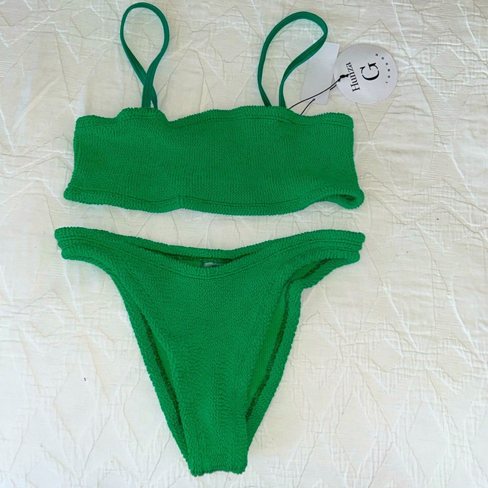 Hunza G Gigi bikini in emerald NWOT